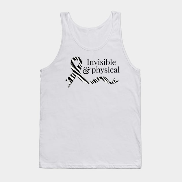 Invisible & Physical (Zebra) Tank Top by yourachingart